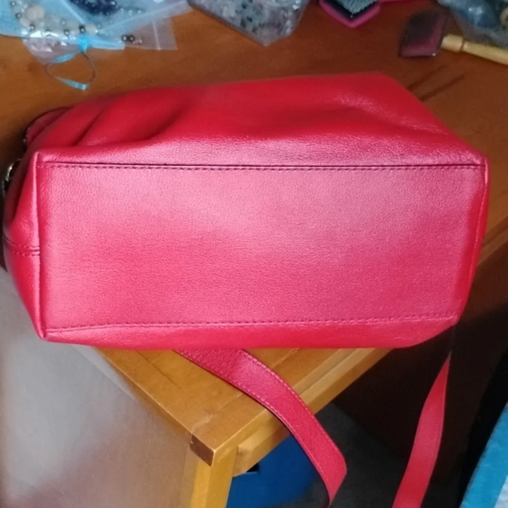 Kate Spade Red Leather Satchel - Picture 3 of 13